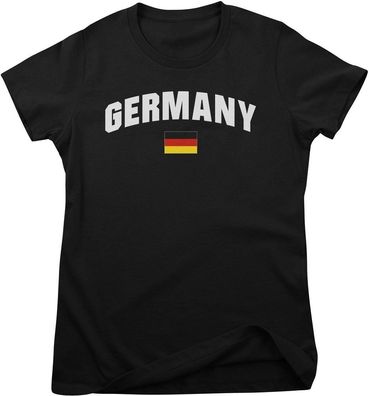Flag Collection Damen T-Shirt Germany Girly Tee HY-5-FL018