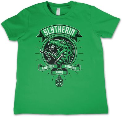Harry Potter Kinder T-Shirt-Slytherin Patch Kids Tee WB-12-HP1216-DTF603