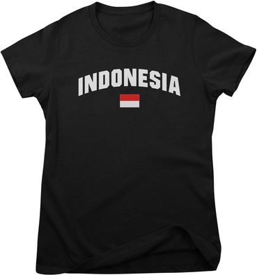 Flag Collection Damen T-Shirt Indonesia Girly Tee HY-5-FL030
