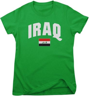 Flag Collection Damen T-Shirt Iraq Girly Tee HY-5-FL032