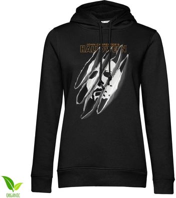 Halloween Damen Hoodie-Michael Myers Slashed Mask Girly PA-57-HAL005-PAPL311