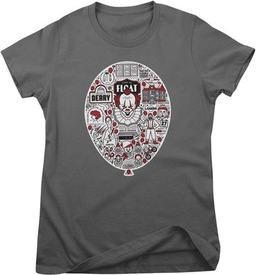 IT Damen T-Shirt Balloon Icons Girly Tee WB-5-IT008