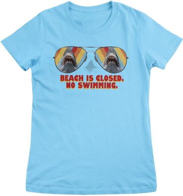 Jaws Damen T-Shirt Shades-Now Swimming Girly Tee UV-5-JAWS025
