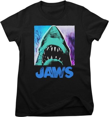 Jaws Damen T-Shirt Tropical Mashup Girly Tee UV-5-JAWS027