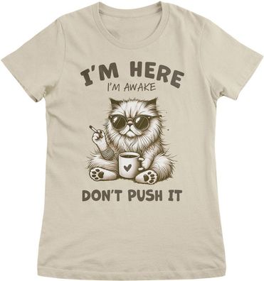 Hybris Damen Top I'm Here-Awake Don't Push It HY-5-CAT020