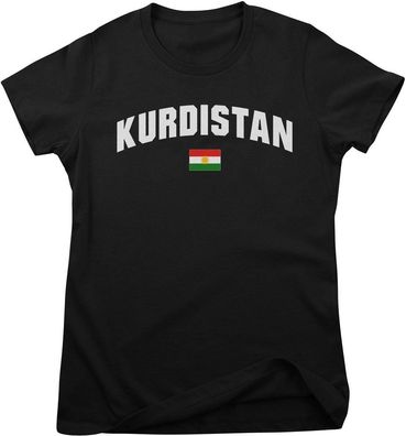 Flag Collection Damen T-Shirt Kurdistan Girly Tee HY-5-FL073