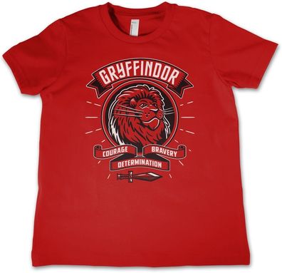 Harry Potter Kinder T-Shirt-Gryffindor Patch Kids Tee WB-12-HP1219-DTF606