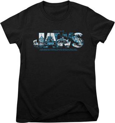 Jaws Damen T-Shirt Logo Scenes Girly Tee UV-5-JAWS031