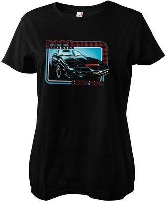 Knight Rider Damen T-Shirt-Pontiac Firebird K.I.T.T. Girly Tee UV-5-KR012