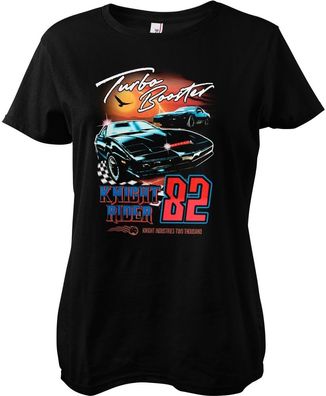 Knight Rider Damen T-Shirt-Turbo Booster Girly Tee UV-5-KR009