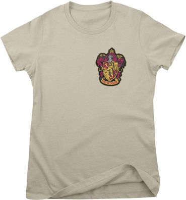 Harry Potter Damen T-Shirt Gryffindor Chest Crest Girly Tee WB-5-HP016