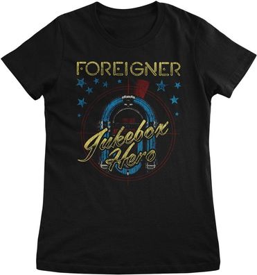 Foreigner Damen T-Shirt Jukebox Hero Girly Tee PA-5-FOR003-PAPL2697