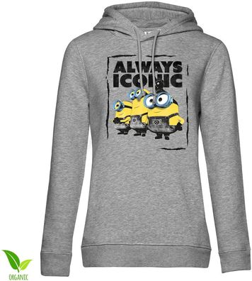 Minions Damen Hoodie-Always Iconic Girly UV-57-DMF010