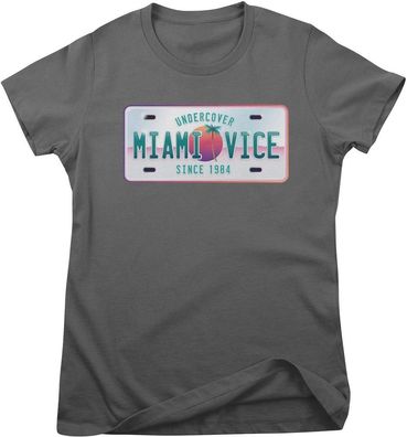 Miami Vice Damen T-Shirt-Undercover Since 1984 Girly Tee UV-5-MV009
