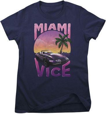 Miami Vice Damen T-Shirt Hyper Beach Girly Tee UV-5-MV012