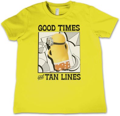 Minions Kinder T-Shirt-Good Times &amp; Tan Lines Kids Tee UV-12-DMF009