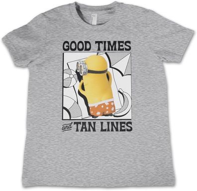 Minions Kinder T-Shirt-Good Times &amp; Tan Lines Kids Tee UV-12-DMF009