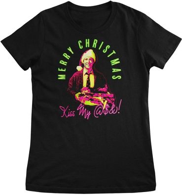 Lampoon's Christmas Damen T-Shirt Merry-Kiss My @$&amp; Girly Tee WB-5-LCV012