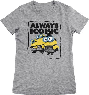Minions Damen T-Shirt-Always Iconic Girly Tee UV-5-DMF010
