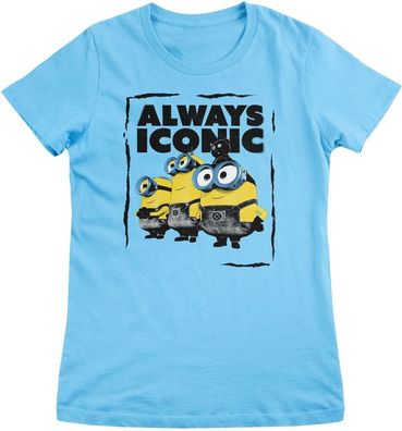 Minions Damen T-Shirt-Always Iconic Girly Tee UV-5-DMF010