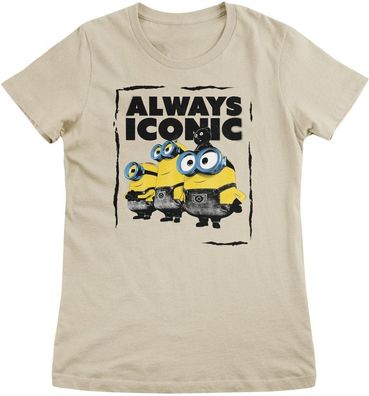 Minions Damen T-Shirt-Always Iconic Girly Tee UV-5-DMF010