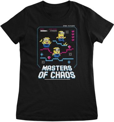 Minions Damen T-Shirt-Masters Of Chaos Girly Tee UV-5-DMF012