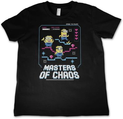 Minions Kinder T-Shirt-Masters Of Chaos Kids Tee UV-12-DMF012