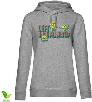 Minions Damen Hoodie Left Unsupervised Girly UV-57-DMF014