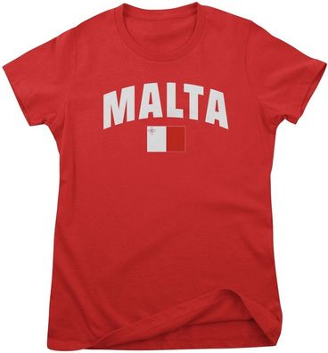 Flag Collection Damen T-Shirt Malta Girly Tee HY-5-FL048