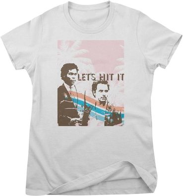 Miami Vice Damen T-Shirt-Let's Hit It Girly Tee UV-5-MV015