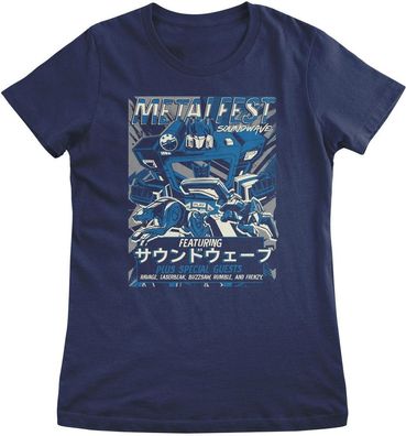 Transformers Damen T-Shirt Metalfest Soundwave Plus Special Guests Girly Tee