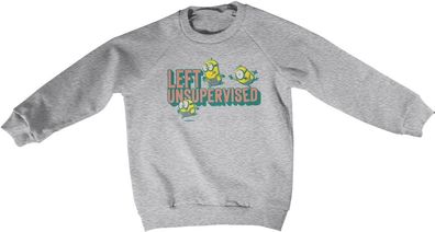 Minions Kinder Pullover Left Unsupervised Kids Sweatshirt UV-31-DMF014