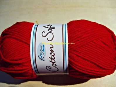 50g Cotton Soft von Rellana Farbe Nr 3 rot
