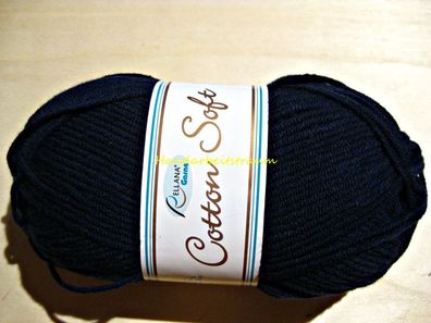 50g Cotton Soft von Rellana Farbe Nr 4 dunkelblau
