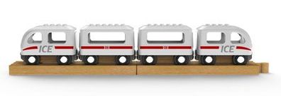 Noppi Zug " CE" weiß mit 4 Wagen