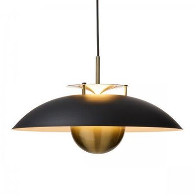 Halo Design 749102 Pendelleuchte Stepp Schwarz antik messing 46cm 2700K