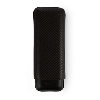 Davidoff Etui XL-2 Leder schwarz Blatt