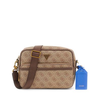GUESS Herren Umhängetasche Milano Beige/Brown