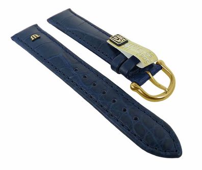 Maurice Lacroix | Louisiana Uhrenarmband | echt Krokoleder blau 34788