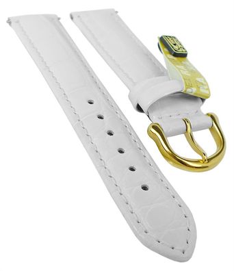 Maurice Lacroix | Louisiana Uhrenarmband | echt Krokoleder weiß 34790