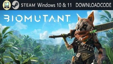 NEU PC Computer Spiel Biomutant für Windows 10 11 STEAM Download Code Game Key