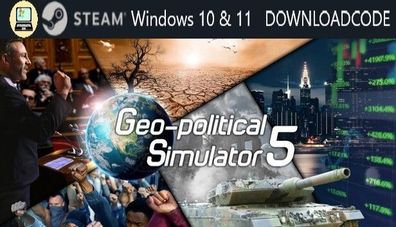 NEU PC Computer Spiel Geo-Political Simulator 5 für Windows 10 11 STEAM Download