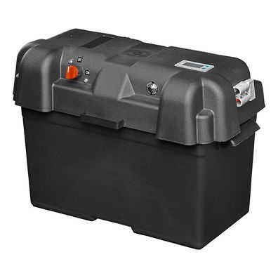 Batteriebox 35x18x23cm 2x USB - 1x 12V Steckdose - Voltmeter - 2x Anderson Stecker