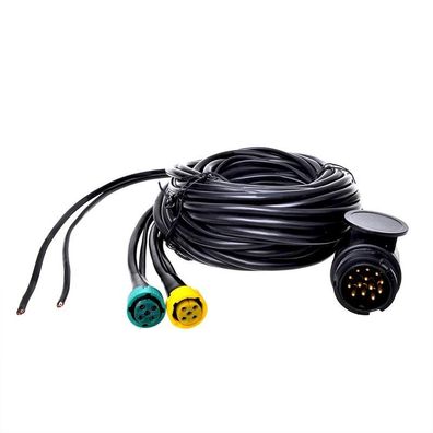 Kabelsatz 5M mit Stecker 13-polig und 2x Steckverbinder 5-polig + 4M DC