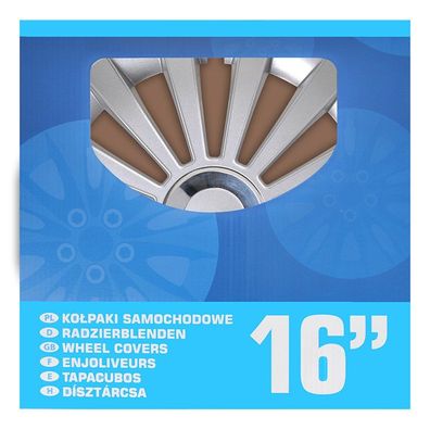 Radblenden-Set Meridian 16 Zoll 4 Stück im Displaykarton