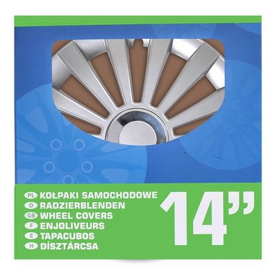 Radblenden-Set Meridian 14 Zoll 4 Stück im Displaykarton