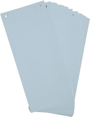 Exacompta 100er Pack Trennstreifen Karton 10,5 x 24 cm Blau für eine übersichtliche A