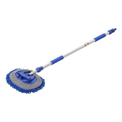 Teleskopwaschbürste Chenille Microfaser 1,65 m blau