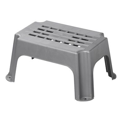 Trittstufe grau Kunststoff 42,5 x 27,5 x 23 cm