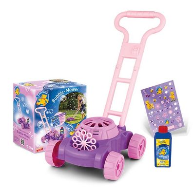 Pustefix Bubble-Mower Rasenmäher pink inkl. 250 ml. Seifenblasenflüssigkeit und Stick